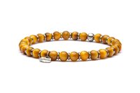 Bracelet Antracite Mono in Semiprecious stones Occhio di tigre CM115 GIZA - CM115 GIZA